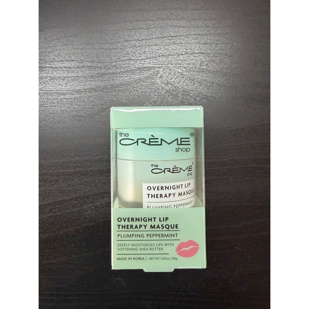 The Creme Shop Overnight Lip Therapy Masque Plumping Peppermint 0.67oz 20g NEW